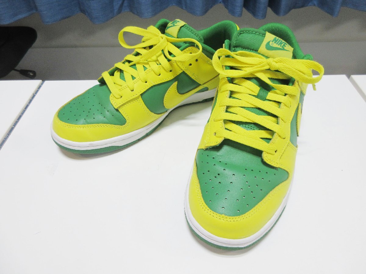 〇1000円～美品 ナイキ NIKE DUNK LOW BTTYS REVERSE BRAZIL ダンク ロー レトロ リバース ブラジル DV0833-300 スニーカー 26.5㎝_画像2