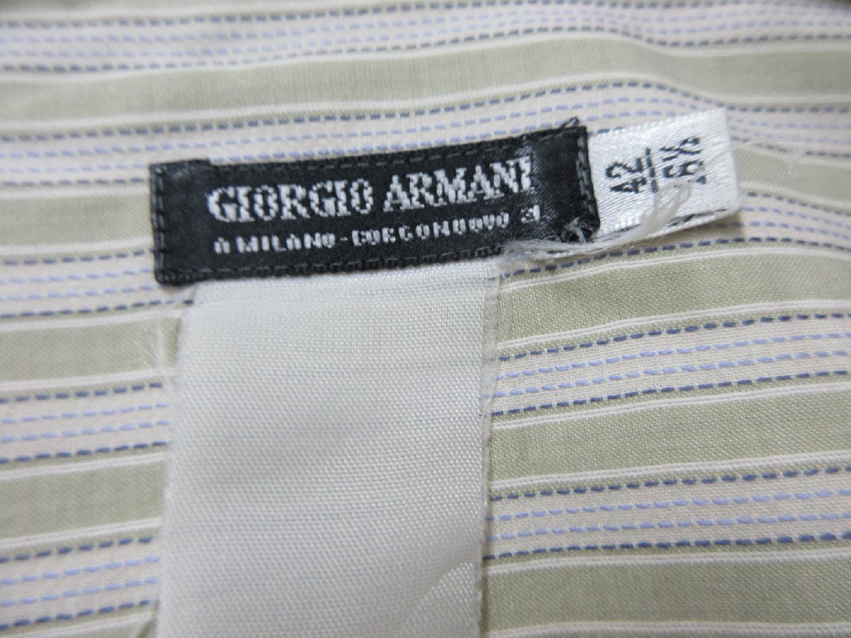 1000円～ジョルジオアルマーニ GIORGIO ARMANI 長袖 シャツ　サイズ42_画像3