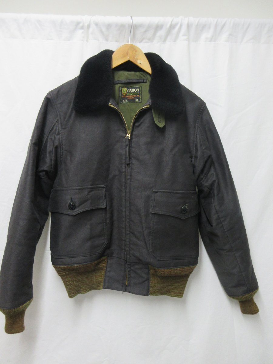 1000円～バズリクソンズ BUZZ RICKSON'S AVIATION ASSOCIATES JUNGLE CLOTH G-1 フライトジャケット BR14935　サイズ38_画像1