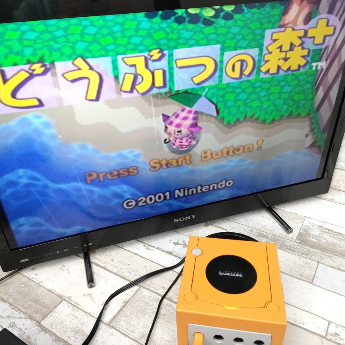任天堂 NINTENDO ニンテンドー DOL-001 ゲームキューブ オレンジ 本体 動作確認済_画像9