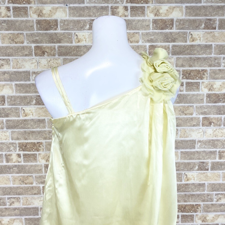 子供ドレス Dress de Raffinee ワンピース サイズ 130 黄光沢 カラードレス 発表会 イベント　中古２９２７