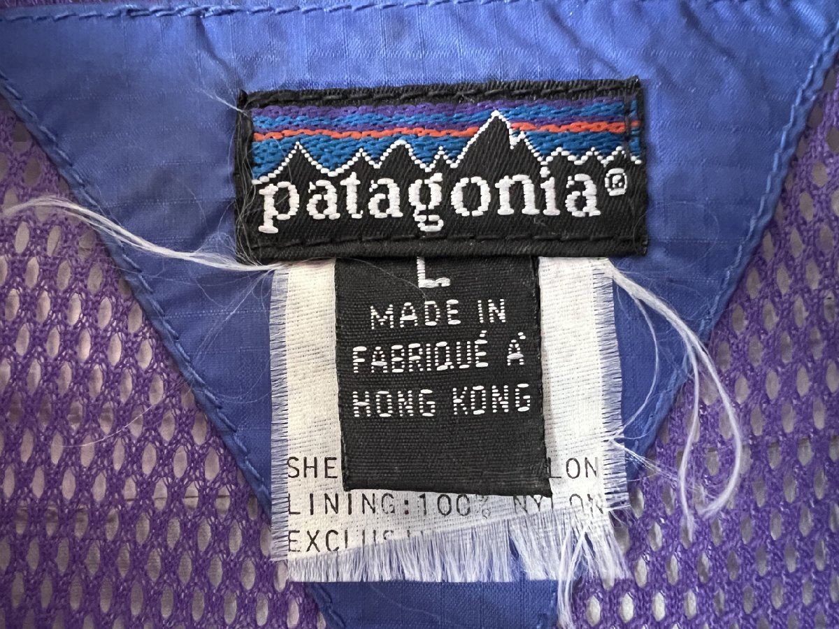 (^w^)b patagonia パタゴニア 92年 ビンテージ スカノラック ジャケット ネイビー L 紺 S2 アノラック ジャンパー ブルゾン ナイロンの画像10