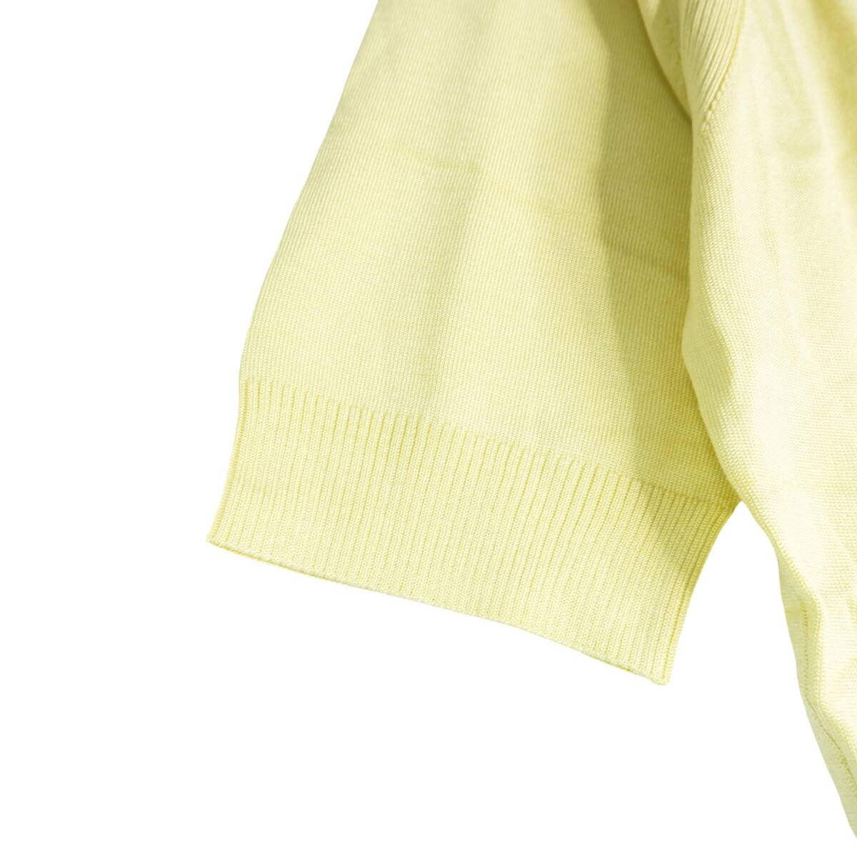 ◆良品 定価2.6万円◆ ANTEPRIMA アンテプリマ シルク 絹 ニット 半袖 セーター 黄色 レディース 40 ◆送料無料◆ 3244B0_画像3