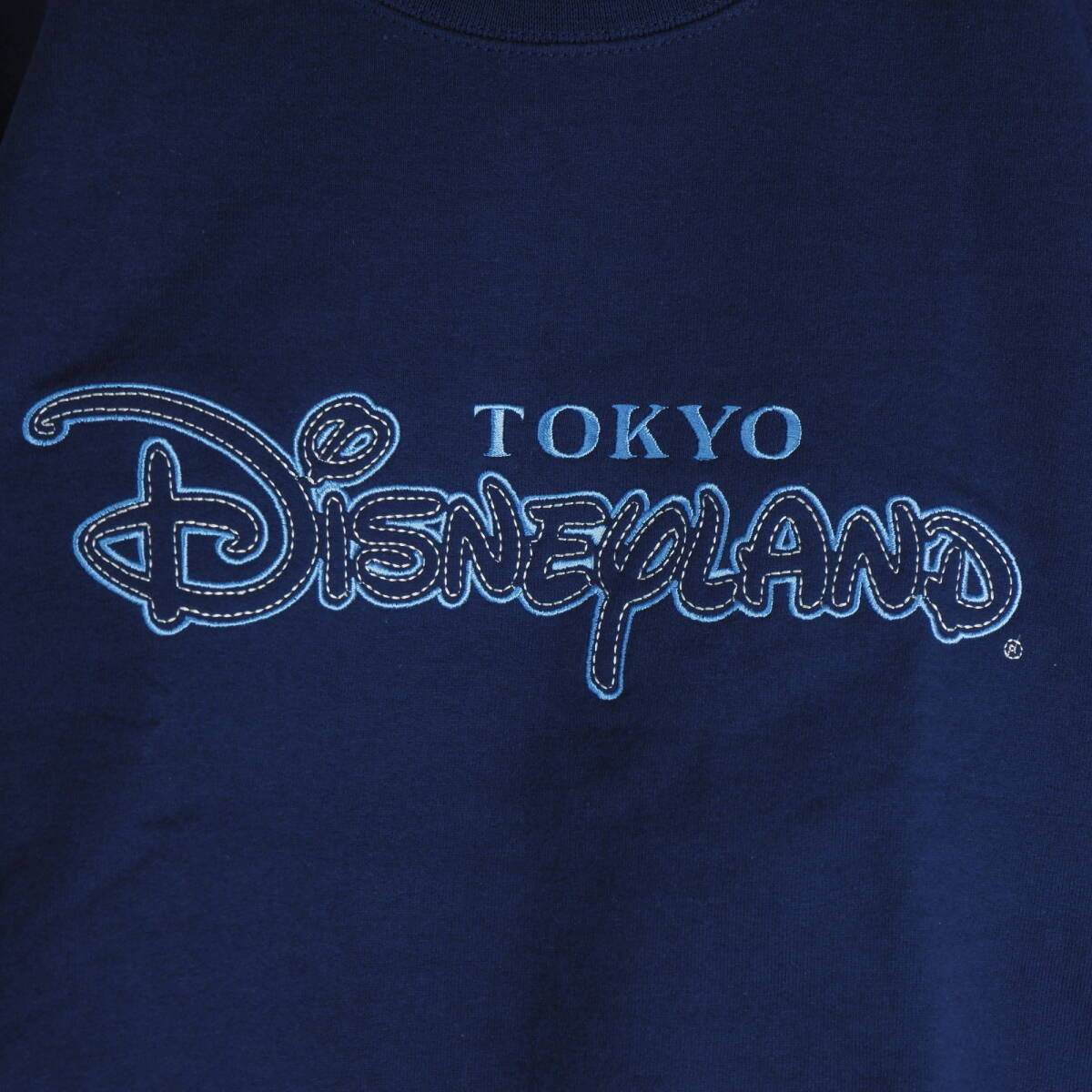 ◆新品 90s◆ 東京ディズニーランド TOKYO Disneyland ヴィンテージ 刺繍 裏起毛 スウェット トレーナー 紺 メンズ S ◆レトロ 古着 1444C0_画像4