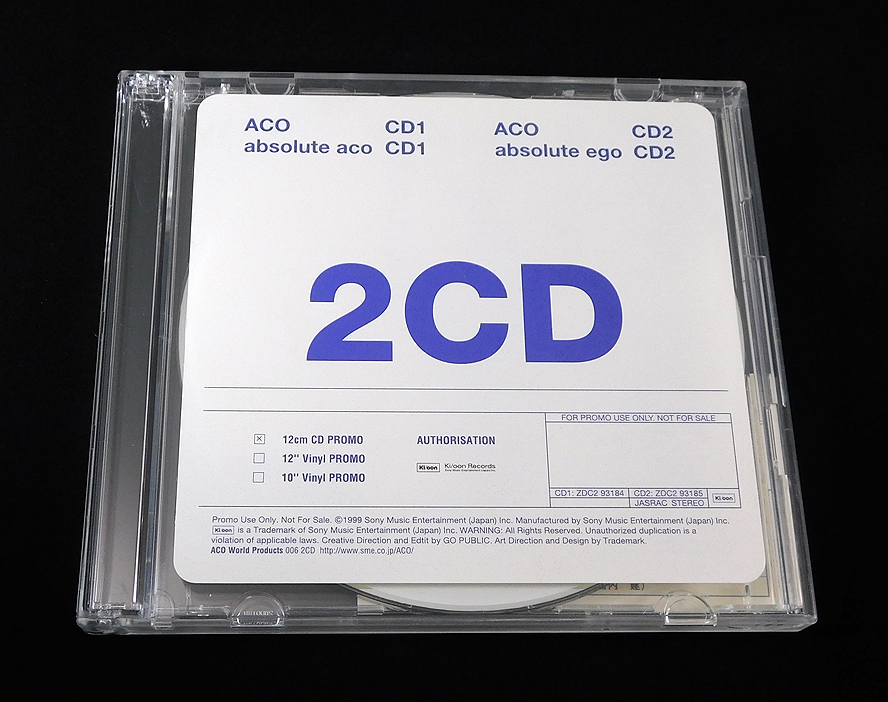 非売品 2CD「ACO/absolute aco・ego」ZDC2-93184/93185/砂原良徳/アブソリュート・エゴ_画像4