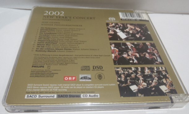 SACD　小澤征爾 & ウィーン・フィル　ニューイヤー・コンサート 2002　SEIJI OZAWA 2002 NEW YEAR'S CONCERT 独盤 ドイツ_画像6