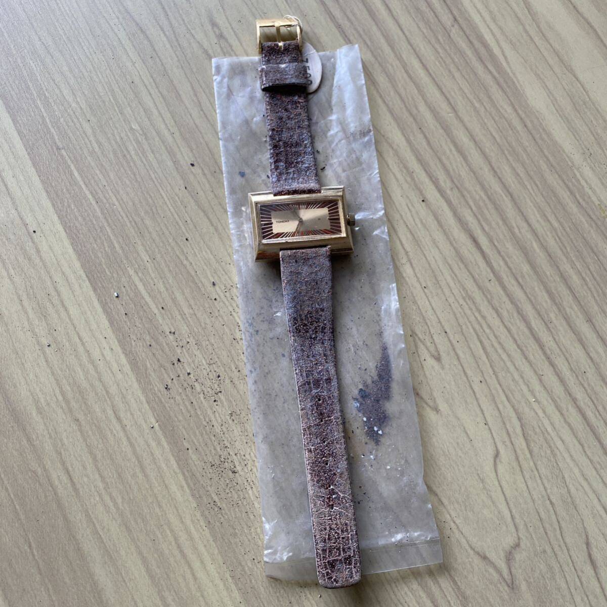 セイコー SEIKO TOMONY 横広長方形　腕時計　中古　7,500値札_画像2