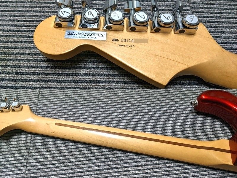 希少な山野楽器時代の光栄堂選抜品 Fender USA American Deluxe ストラト パーツアップグレード