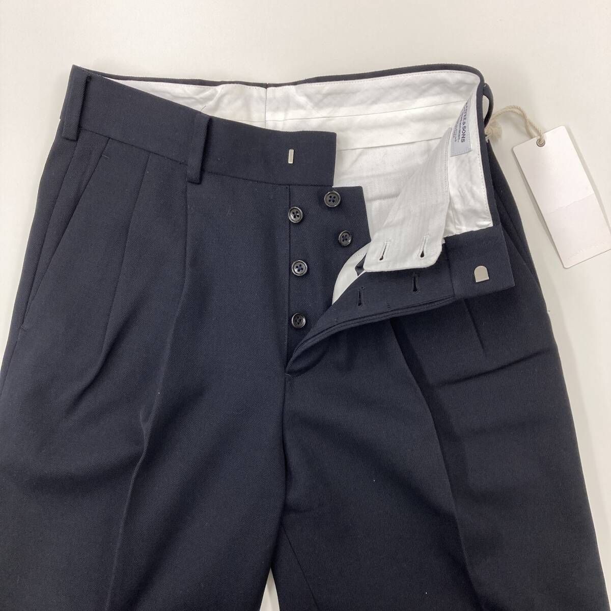 MAATEE&SONS 2TUCK TROUSERS Me. chinos Me. CHINO-PAN trousers pants black navy MT1303-0221Ama-ti& sun z4010383