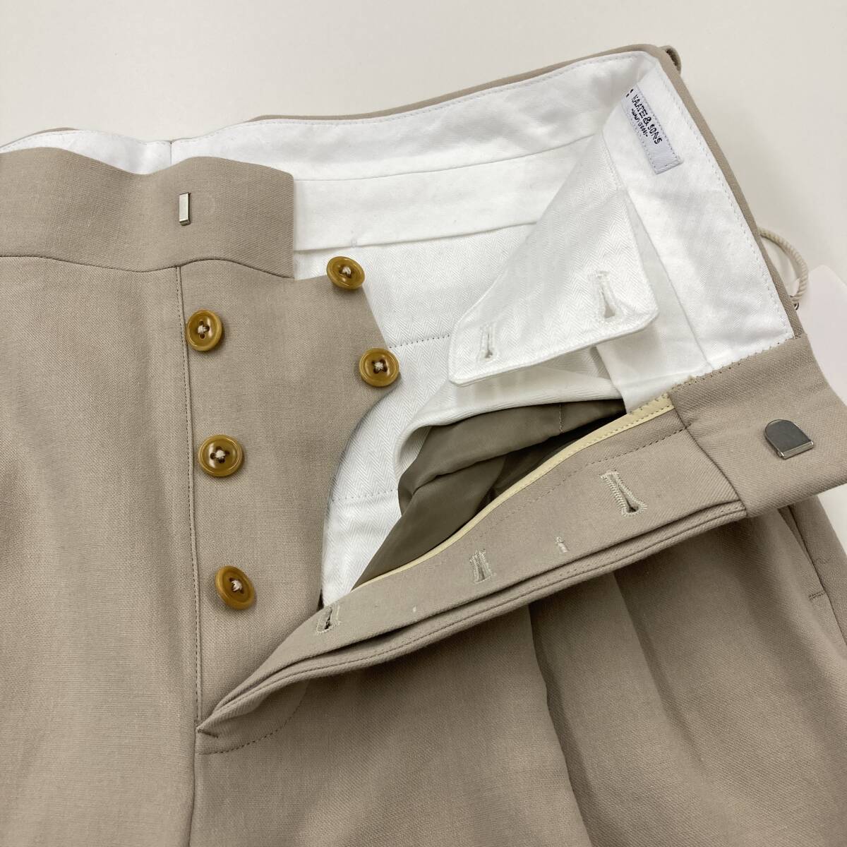 MAATEE&SONS 2TUCK TROUSERS Me. chinos Me. CHINO-PAN trousers pants . beige MT1303-0221Bma- tea & sun z4010384