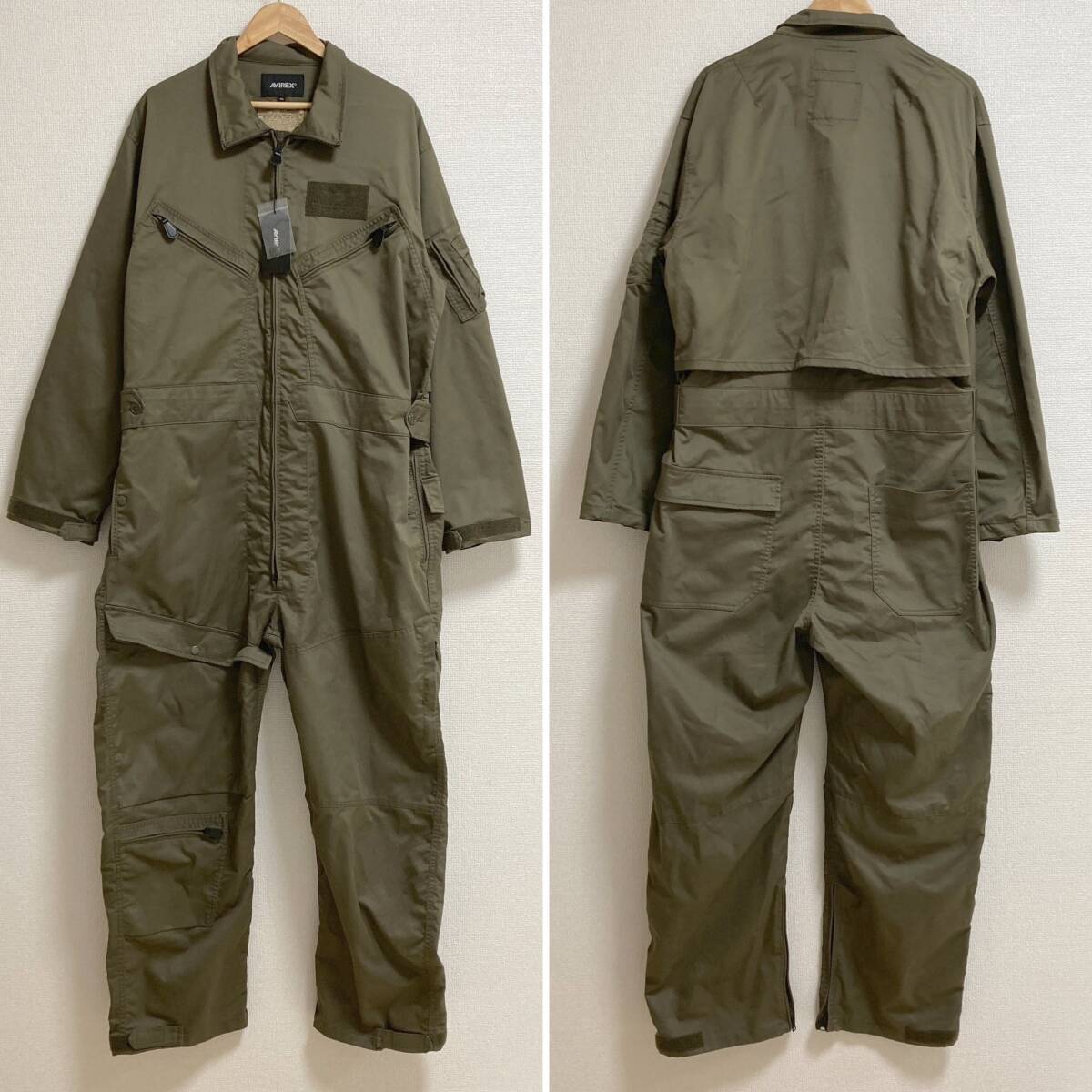 Bibian 比比昂 - 新品未使用品 AVIREX ジャンプスーツ カーキ Bibian 比比昂 - 新品未使用品 AVIREX ジャンプスーツ カーキ