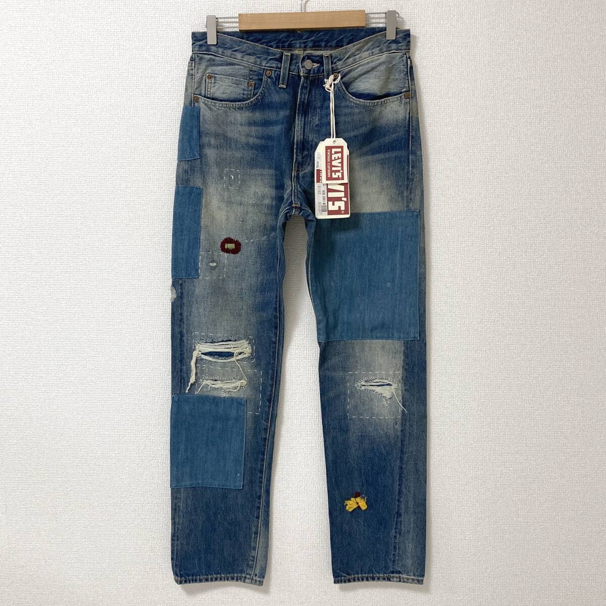 LVC LEVI'S 1954モデル 片面タブ 501ZXX リペア加工 デニムパンツ コーンデニム W31 リーバイス VINTAGE CLOTHING トルコ製 4010060