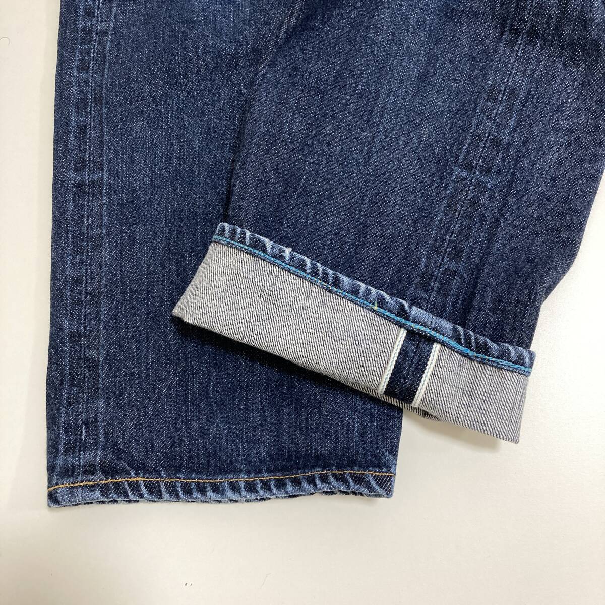 JAPAN BLUE JEANS テーパード 14oz ジンバブエxメンフィス綿 デニムパンツ W33 ジャパンブルージーンズ ジーパン 4010071_画像9