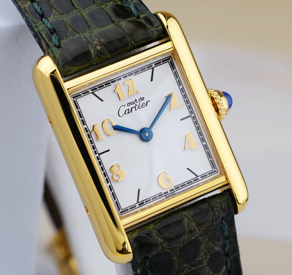 美品 カルティエ マスト タンク ゴールドアラビア SM Cartier_画像1