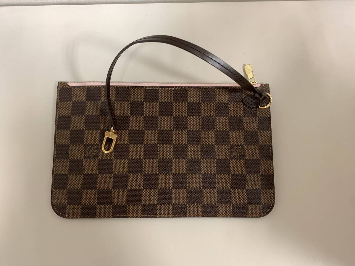 【質屋 尾張屋商店 東京】☆極美品☆ LOUIS VUITTON ルイヴィトン ネヴァーフル用ポーチ ピンク モノグラム _画像1