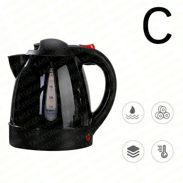  car kettle for truck pot car kettle car pot 12V/24V in-vehicle hot water ... large car 1L jet inoue. hot water travel car automatic driving CP01034