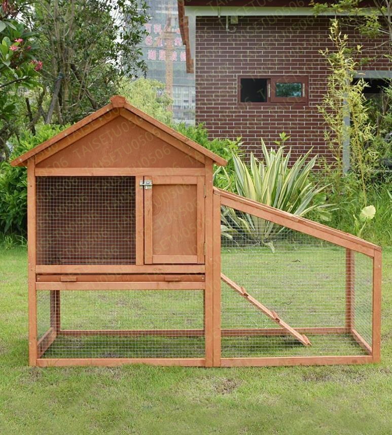  super practical use * high quality pet holiday house house gorgeous wooden cat rabbit chicken small shop breeding a Hill bird cage cat house house ... outdoors .. garden for 