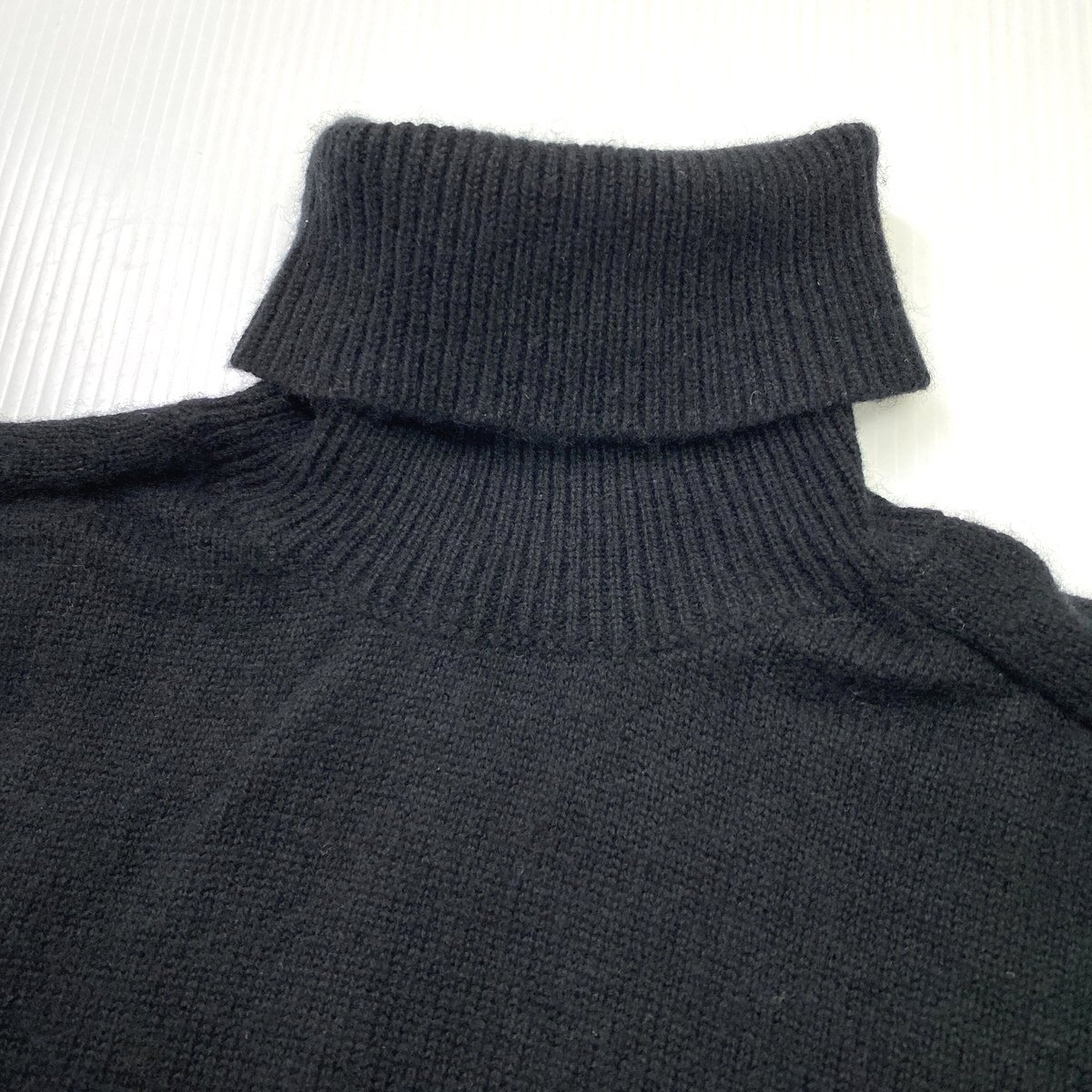 【定価3.8万円】nonnative ノンネイティブ HIKER TURTLE NECK SWEATER W/CA YARN カシミヤ混 タートルネックニット 1 ブラック セーター_画像3