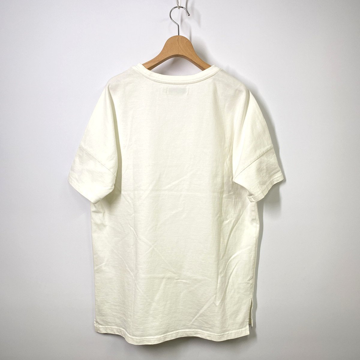 【定価1.4万円】nonnative ノンネイティブ CLERK S/S TEE COTTON JERSEY 半袖Tシャツ 0 ホワイト 白_画像2