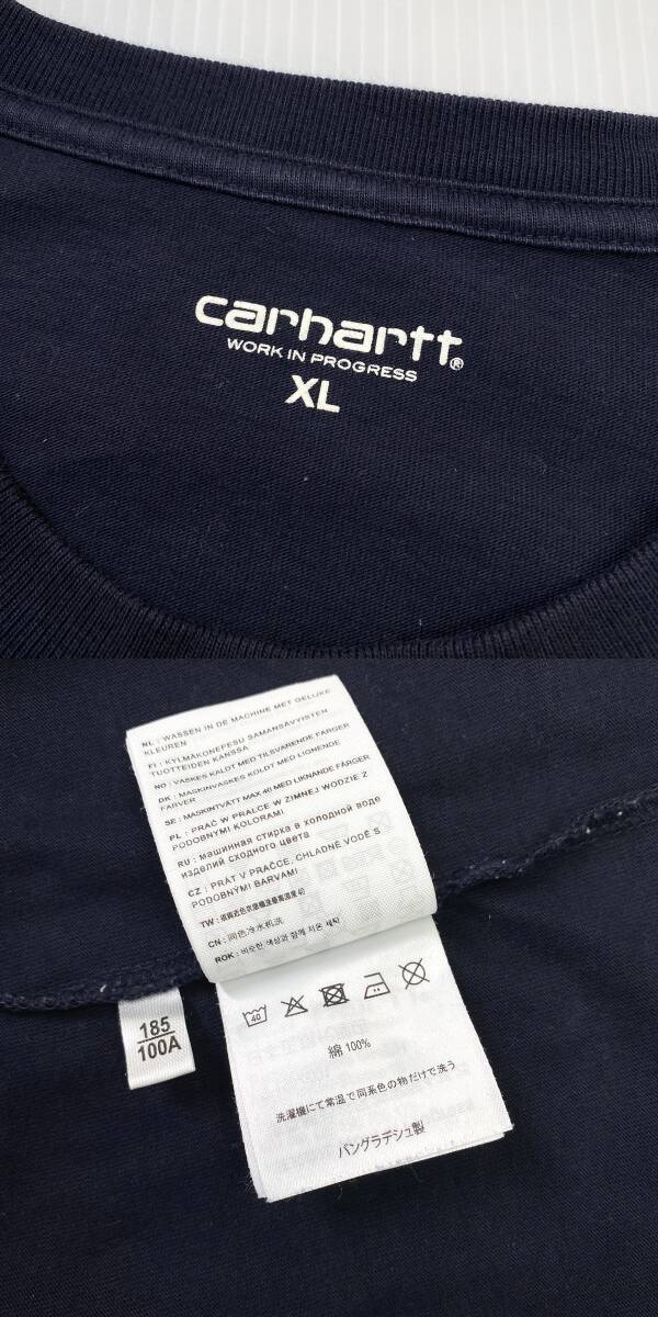 Carhartt WIP カーハート 長袖Tシャツ XL ブラック 黒 ロンT ワンポイント ロゴ 刺繍 L/S CHASE T-SHIRT_画像5