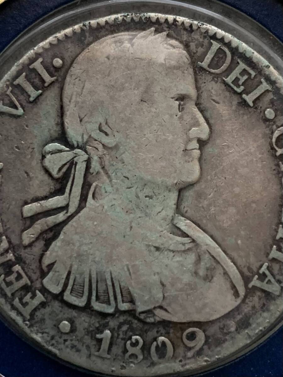 スペイン領メキシコ　1809年　スペイン国王/フェルナンド7世　8 レアル銀貨/フランクリンミント_画像5
