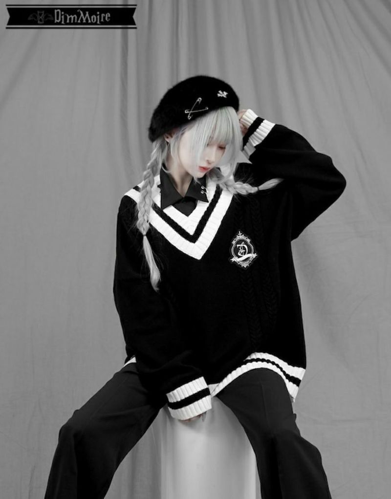 DimMoire【ディムモアール】学園セーター/Black|Yahoo!フリマ DimMoire【ディムモアール】学園セーター/Black|Yahoo!フリマ