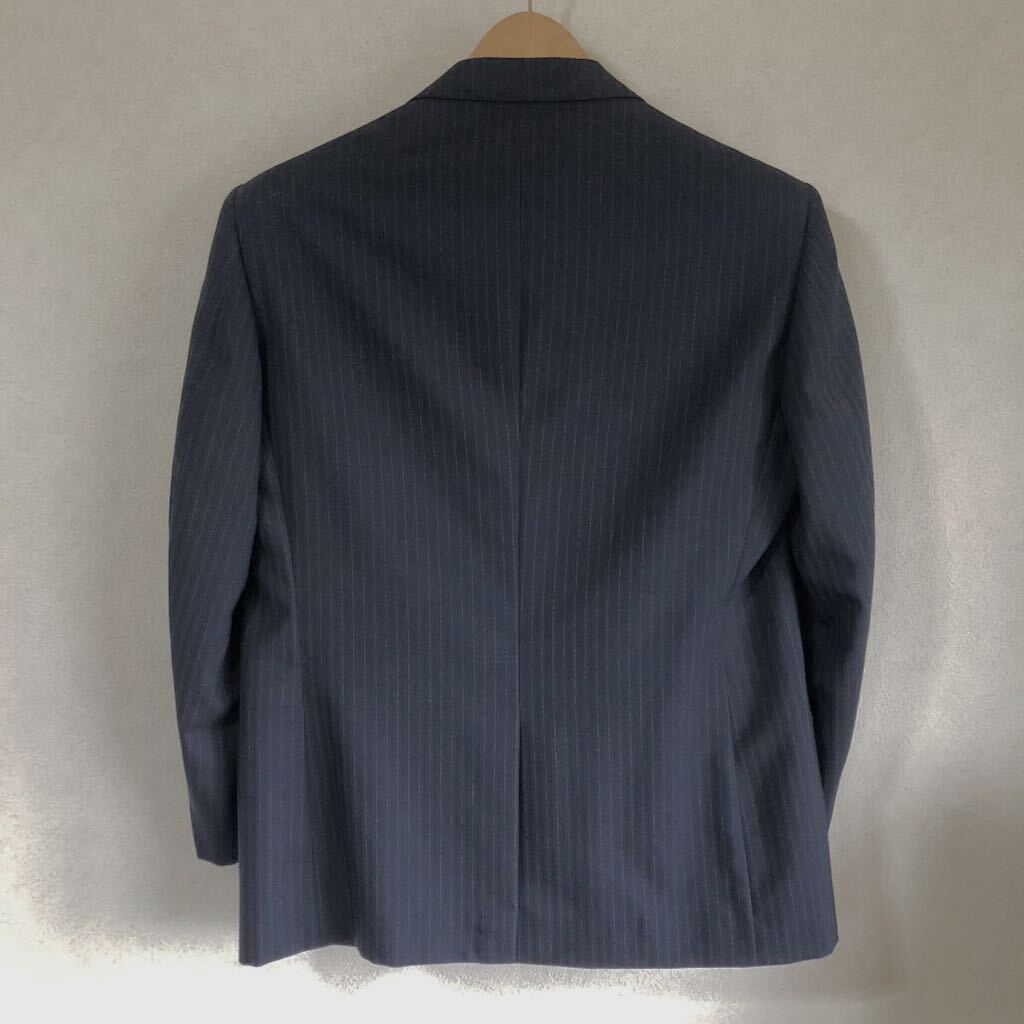 スーツ セットアップ ストライプ ネイビー EAGLEジャケット パンツ シングルスーツ 紺 ウールの画像3