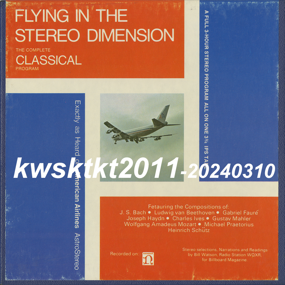 CW-236★American Airlines Astrostereo Classical Program #71　The American Brass Quintet/Willi Trader/Helmut Kahlhofer...etc_画像1