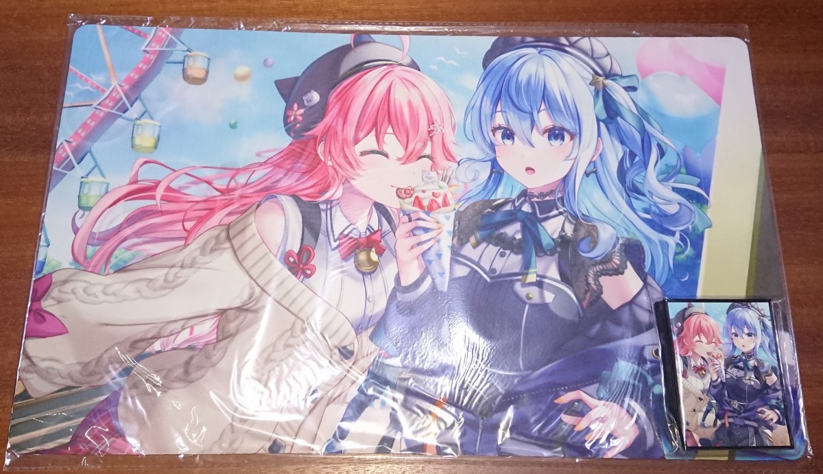 ホロライブ さくらみこ 星街すいせい スリーブ プレイマット セット ホロライブ さくらみこ 星街すいせい スリーブ プレイマット セット