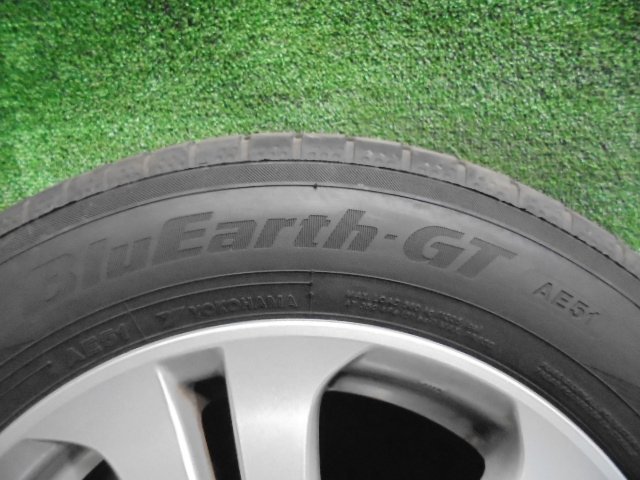 5FC310 BD8)) 送料無料 2022年製 185/65R15 BluEarth-GT AE51 夏タイヤ+ホンダOP Modulo 15インチホイール4本セット GP3 フリードHV_画像3