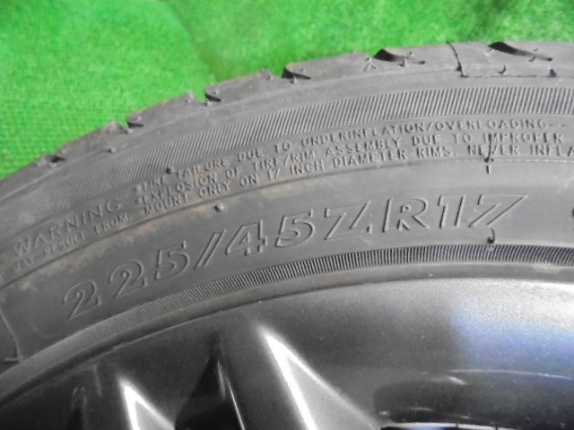 5FC209 AE9)) 送料無料 2021年製 225/45ZR17 MAXTREK MAXIMUS M1 夏タイヤ+17インチアルミホイール4本セット プジョー308 T75F02の画像4