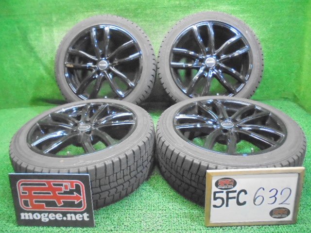 5FC632 AF12)) 送料無料 2022年製 225/45R18 ウインターマックスWM02 スタッドレスタイヤ+MAK FAHR アルミホイール4本セット BMW3シリーズ