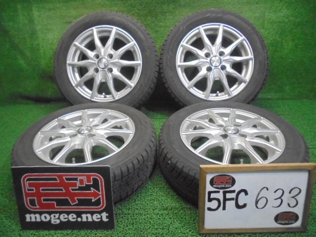 5FC633 BC5)) 送料無料 2022年製 155/65R14 ヨコハマタイヤ iceGUARD iG60 スタッドレスタイヤ+14インチホイール4本セット_画像1