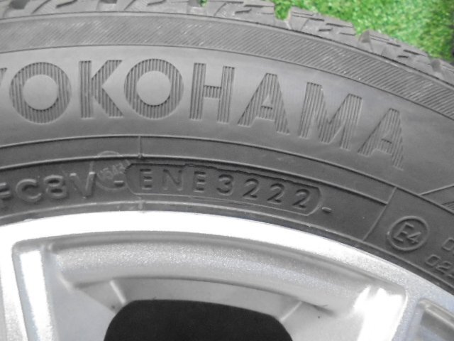 5FC633 BC5)) 送料無料 2022年製 155/65R14 ヨコハマタイヤ iceGUARD iG60 スタッドレスタイヤ+14インチホイール4本セット_画像5