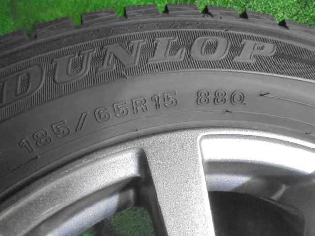 5FC630 AB7)) free shipping 185/65R15 Dunlop u in Tarmac sWM01 studdless tires +15 -inch wheel 4 pcs set 2019 year made ET40