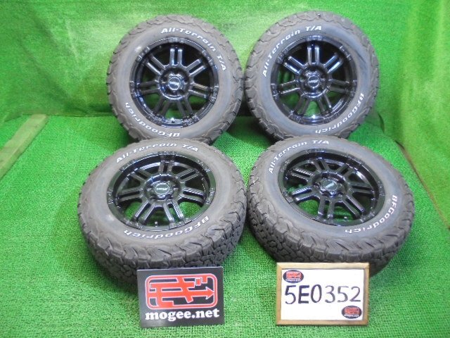 5EO352AC17) 送料無料 LT 215/70R16 100/97R BF GOODRICH All-Terrain T/A K20 夏タイヤ+16インチホイール4本セット 2018年製 デリカD:5_画像1