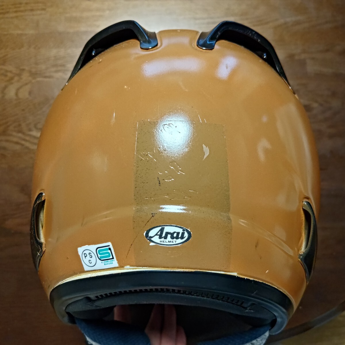 アライ オープンフェイス SZ-ram3 57.58cm SNELL M2005 090611 中古 塗装品 (検)Arai ヘルメット ブラウン セミスモーク シールド_画像6