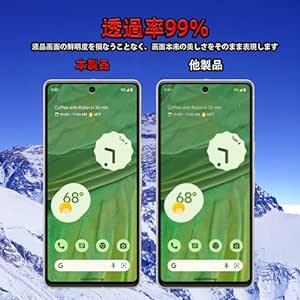 【2+2枚セット】Google Pixel 7 用のガラスフィルム フィルム(2枚) + レンズ保護フィルム (2枚) 強化ガラスの画像4