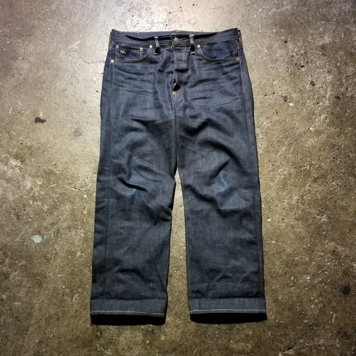 RRL VINTAGE 5 POCKET 1936 Buckle back Jeans 伊勢丹新宿限定 LIMITED PRODUCTION RUN ダブルアールエル 5ポケットデニム 34×32_画像1