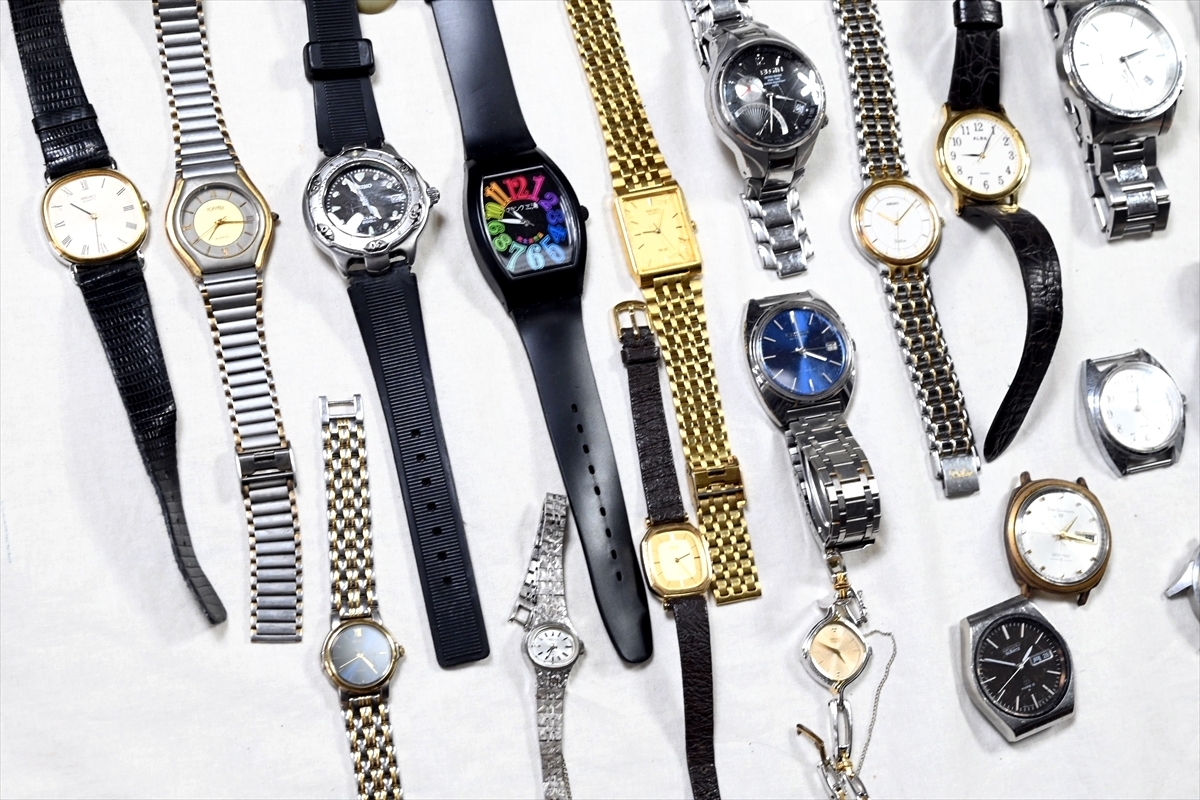 腕時計 100本以上 SEIKO/CITIZEN/ELGIN/TIMEX/CASIO/ORIENT/WALTHAM 大量 まとめ売り クオーツ 機械式 手巻き 自動巻き メンズ ジャンク 1_画像10