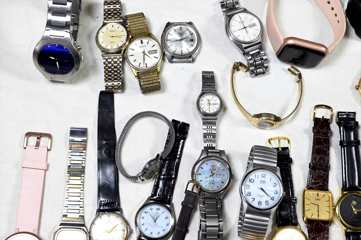 100本以上 腕時計 まとめ売り SEIKO/CITIZEN/ELGIN/TISSOT/CASIO/GUESS/AUREOLE 大量 クオーツ 機械式 手巻き 自動巻き メンズ ジャンク 2_画像2