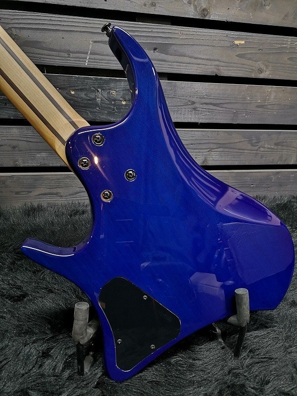 ◆送料半額!!!■整備品■下取OK!!★Original 6st Headless Guitar See-through Blue ヘッドレスギター 新品 僅か2.4kg/q G1G22127_画像3