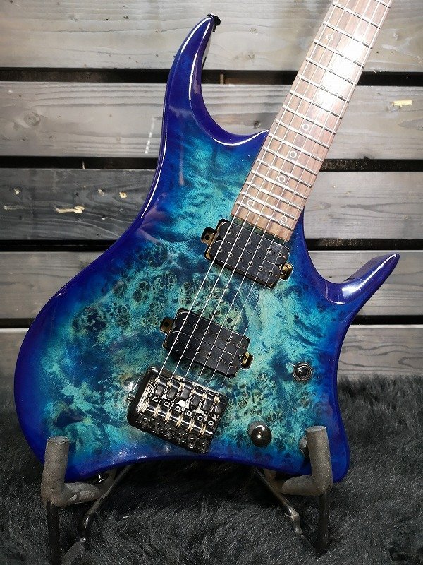 ◆送料半額!!!■整備品■下取OK!!★Original 6st Headless Guitar See-through Blue ヘッドレスギター 新品 僅か2.4kg/q G1G22127_画像2