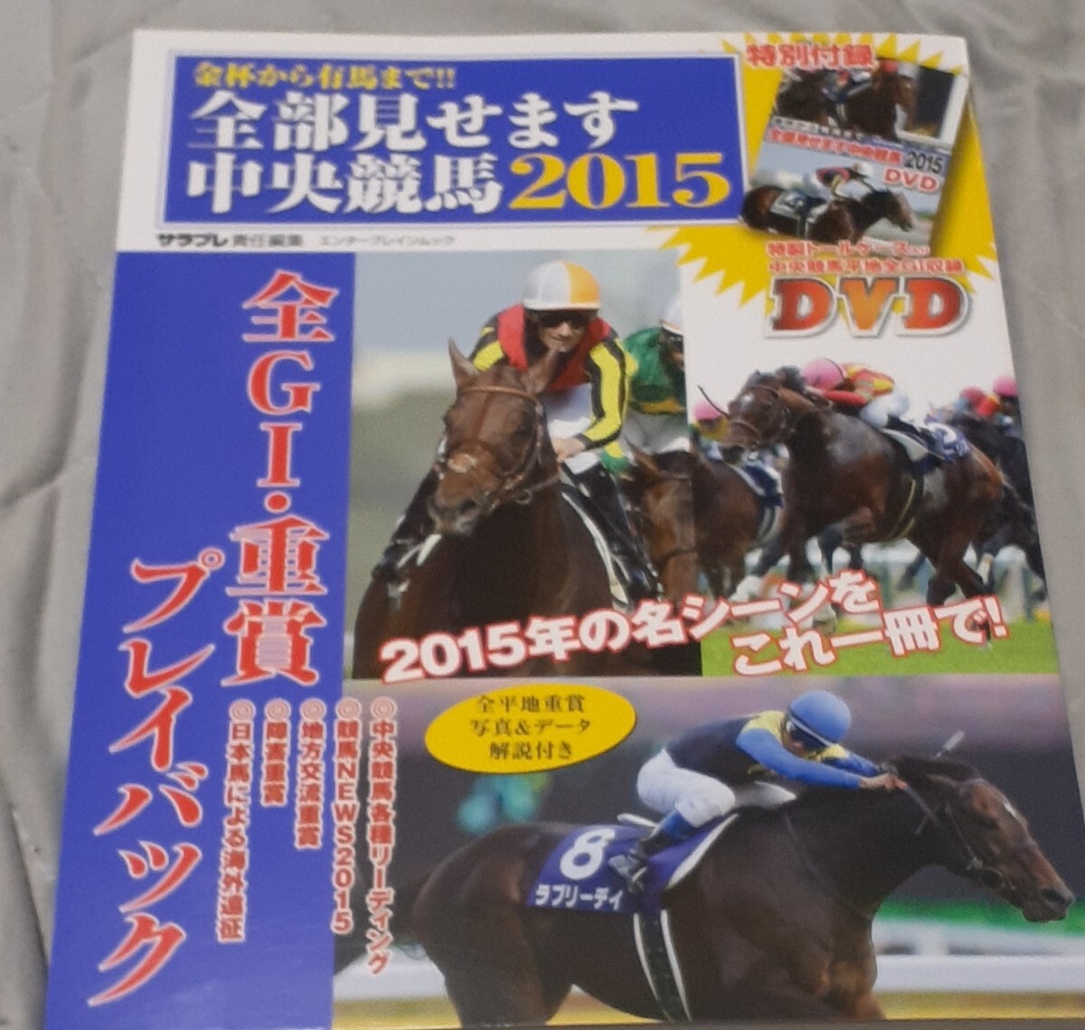 世界の至宝イクイノックス、純白女王ソダシ、サラブレ全部見せます中央競馬2015サラブレ2015年12冊2015年Ｇ１カラーレープロ競馬博物館冊子_画像3