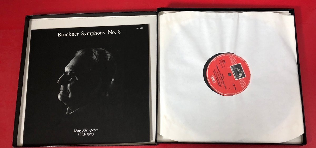 1円～ オットー・クレンペラー 指揮 ブルックナー 交響曲 第8番 レコード LP 2枚組 ボックスの画像3