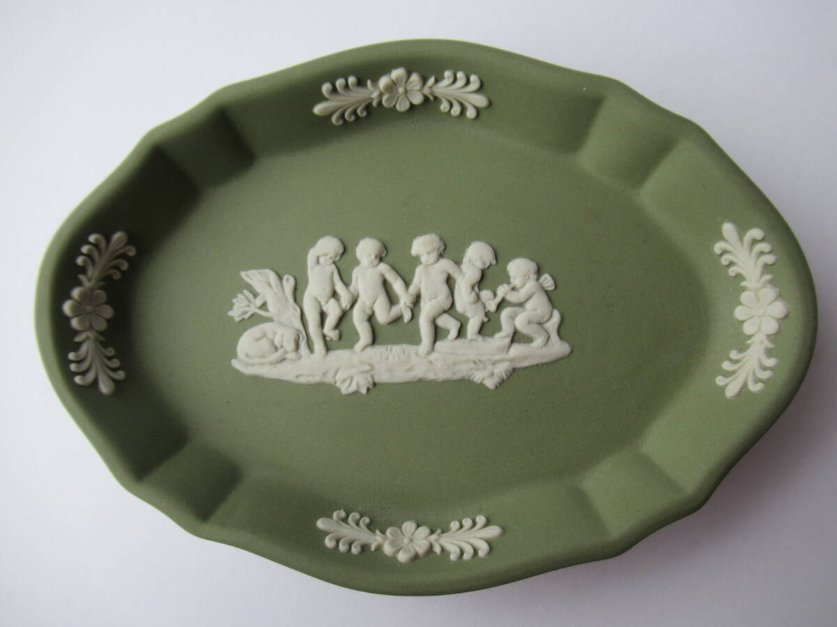 英国 Wedgewood ジャスパーグリーン Trinket Dish／小物入れ 4種の画像6