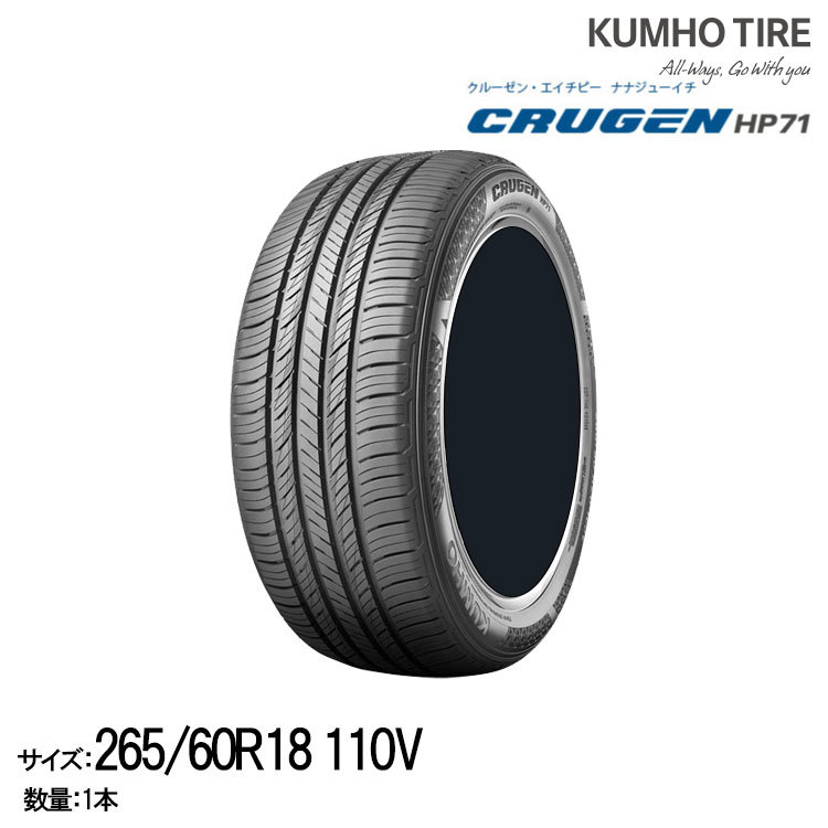 クムホタイヤ プレミアムSUVタイヤ クルーゼン HP71【235/60R18 107V XL】 KUMHO CRUGEN HP71_画像1