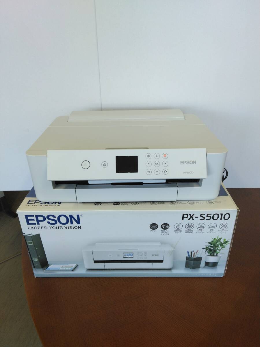 EPSON　エプソン プリンター A3ノビ対応インクジェットプリンター PX-S5010 　元箱　説明書付_画像1