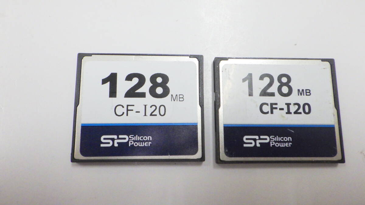 新入荷　Silicon Power コンパクトフラッシュ　CF-I20　128MB　2枚セット　中古動作品_画像1