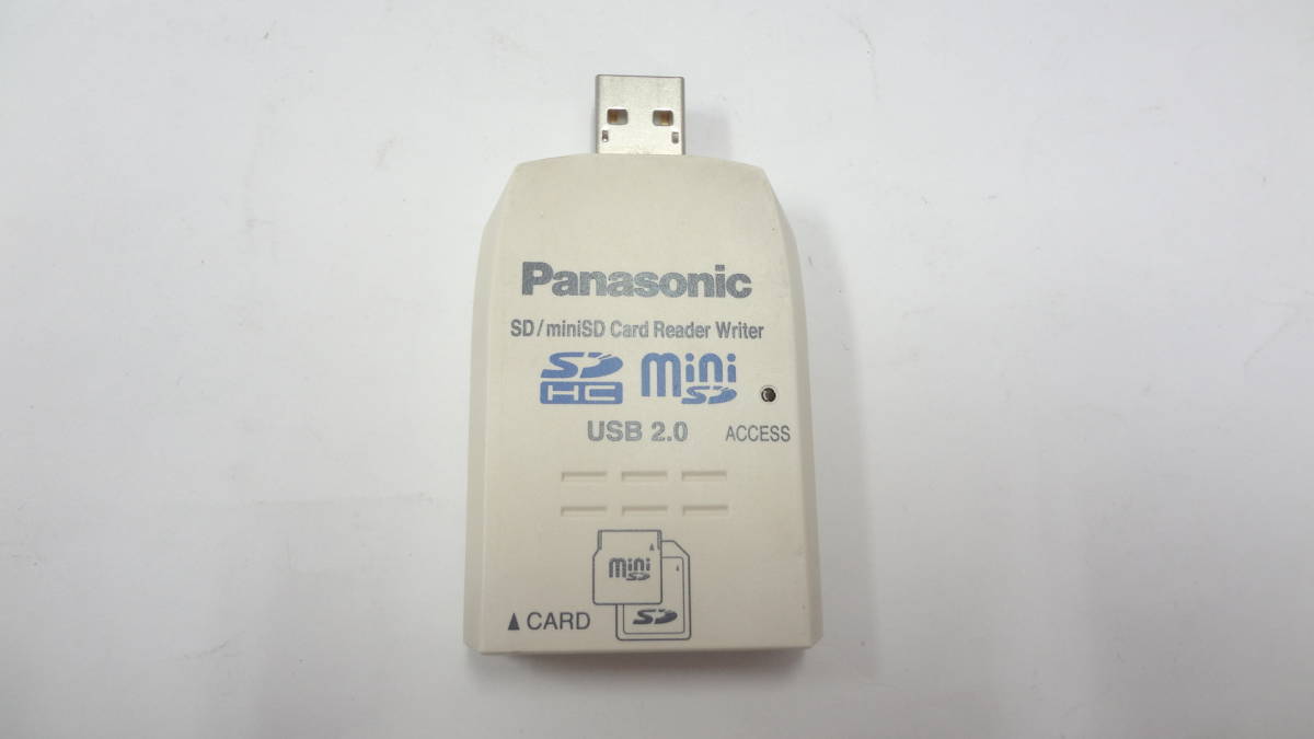 複数在庫　Panasonic　SD/miniSD　USBカードリーダーライター　USB2.0　BN-SDCJP3　　中古動作品_画像1
